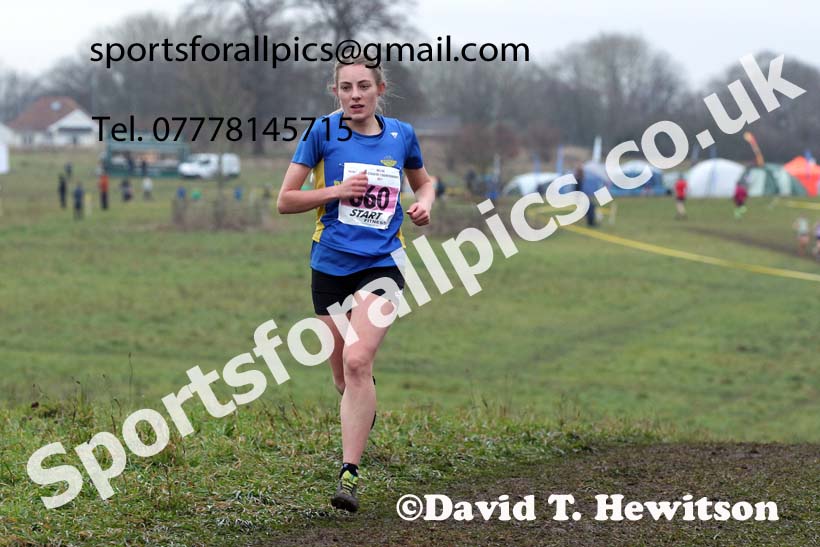 Senior women, 2021 North Eastern Cross Country Championships, Sedgefield. Photo: David T. Hewitson/Sports for All Pics